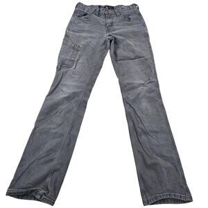 Ariat M4 Low Rise Durastretch Made Tough Straight Leg Rebar Gray Pant Size 30